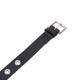 Eyelet Grommet Studded Waist Belt 25mm Wide PU Leather Waistband With Adjustable Alloy Buckle For Ladies Jean Trouser Girls Dresses Casual & Formal Wear - Large- (34" - 38")